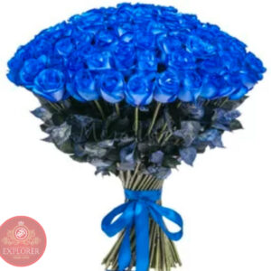 Роза синяя, 60 см